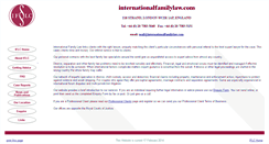 Desktop Screenshot of internationalfamilylaw.com